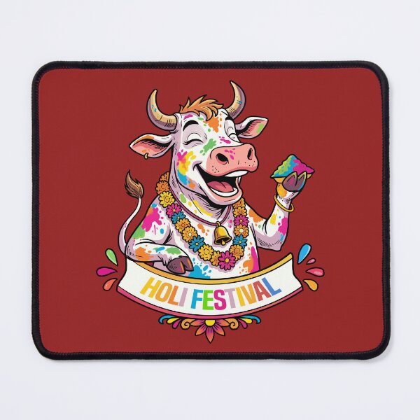 Item preview, Happy Holi Cow – Color Splash Festival Vibes designed and sold by CARPIO Creations.