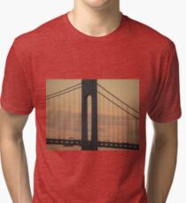 #bridge, #architecture, #water, #city, #usa, #california, #WerrazanoNarrowsBridge, #suspension, #river, #sky, #bay, #landmark Tri-blend T-Shirt
