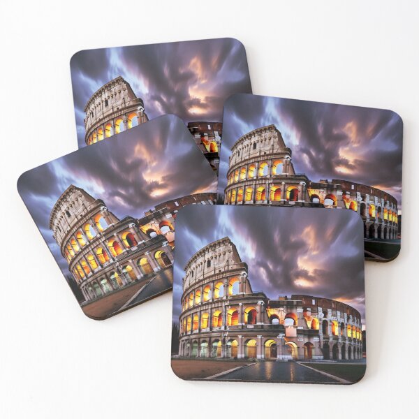 Item preview, Photorealistic night shot of Colosseum in Rome designed and sold by NiceArtsPlace.
