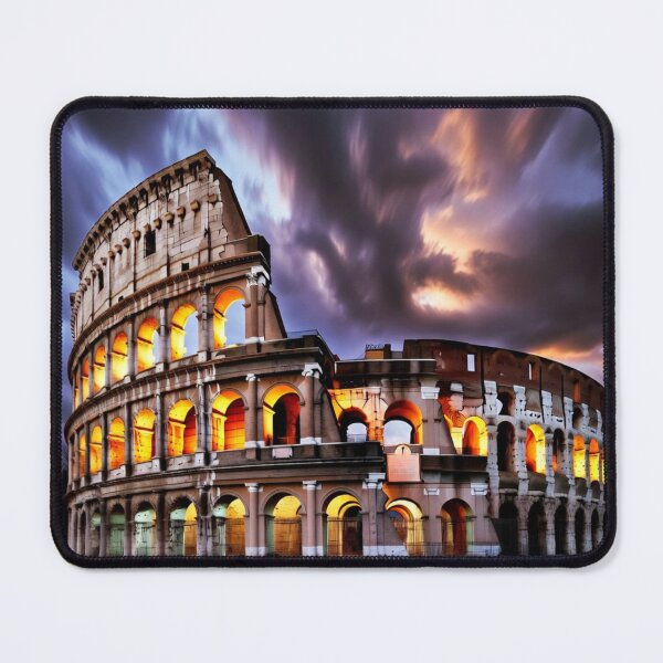 Item preview, Photorealistic night shot of Colosseum in Rome designed and sold by NiceArtsPlace.