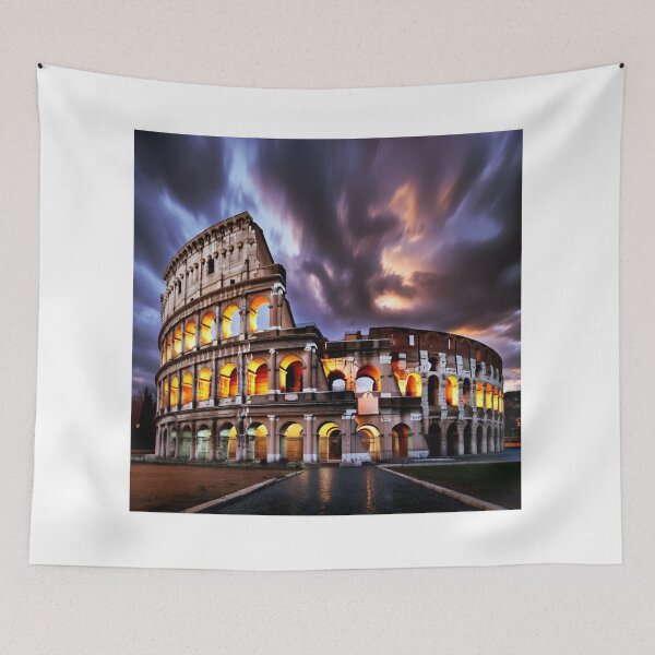 Item preview, Photorealistic night shot of Colosseum in Rome designed and sold by NiceArtsPlace.