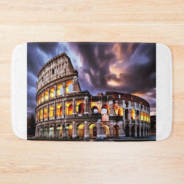 Item preview, Photorealistic night shot of Colosseum in Rome designed and sold by NiceArtsPlace.