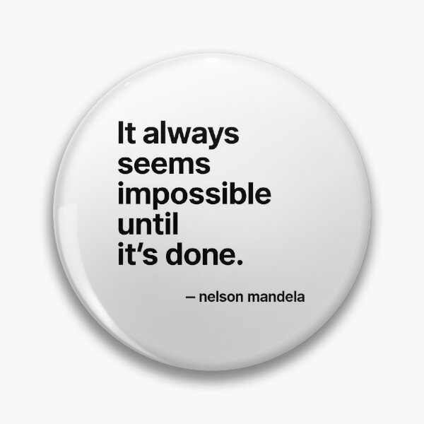 Item preview, Until It’s Done – Mandela (Black Font) designed and sold by TshirtsLabs.