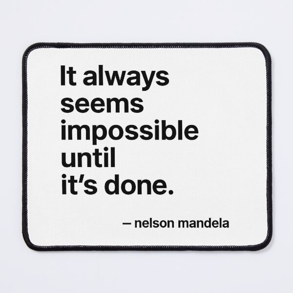 Item preview, Until It’s Done – Mandela (Black Font) designed and sold by TshirtsLabs.