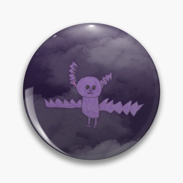 Item preview, Lilac Bat in Dark Sky Illustration designed and sold by nimbfeja.