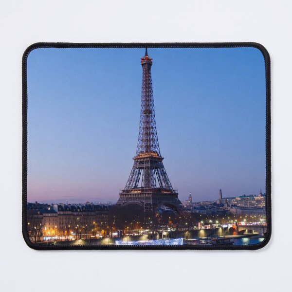 Item preview, True-to-life photograph of Eiffel Tower at blue hour designed and sold by NiceArtsPlace.