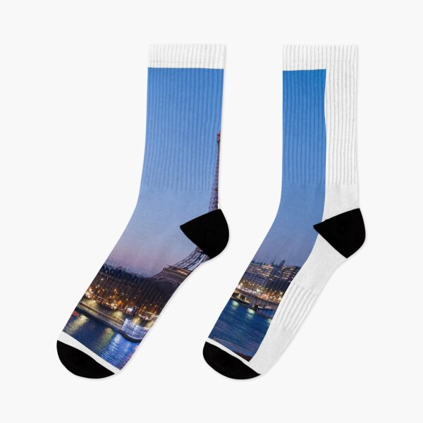 Item preview, True-to-life photograph of Eiffel Tower at blue hour designed and sold by NiceArtsPlace.