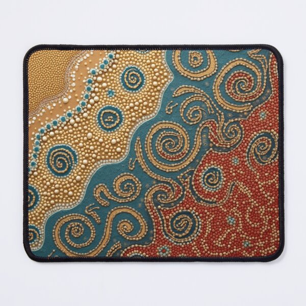 Item preview, Aboriginal Inspired Dot Art - Near Beach Lava designed and sold by GrinGalore.