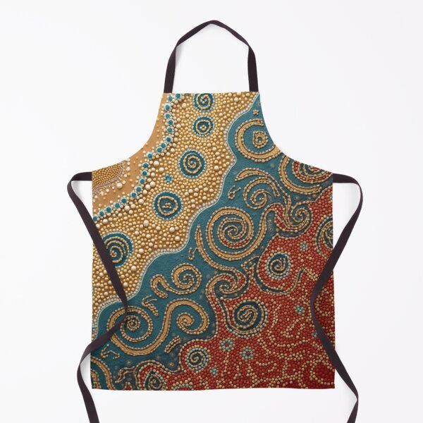 Item preview, Aboriginal Inspired Dot Art - Near Beach Lava designed and sold by GrinGalore.