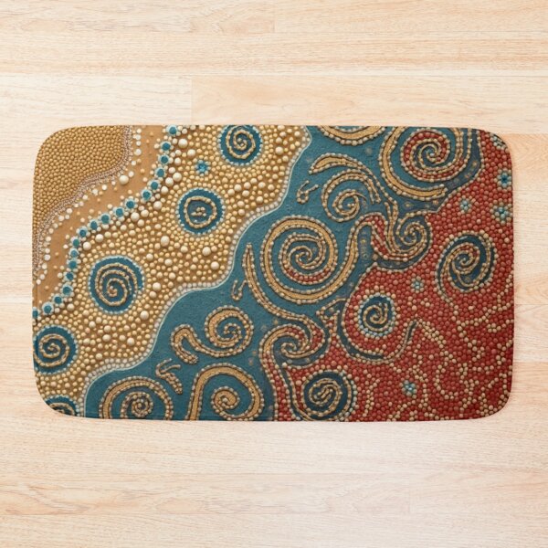 Item preview, Aboriginal Inspired Dot Art - Near Beach Lava designed and sold by GrinGalore.