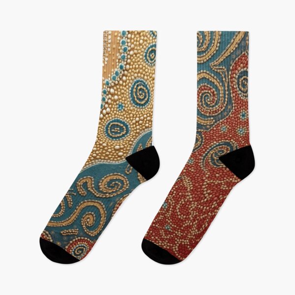 Item preview, Aboriginal Inspired Dot Art - Near Beach Lava designed and sold by GrinGalore.