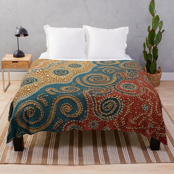 Item preview, Aboriginal Inspired Dot Art - Near Beach Lava designed and sold by GrinGalore.