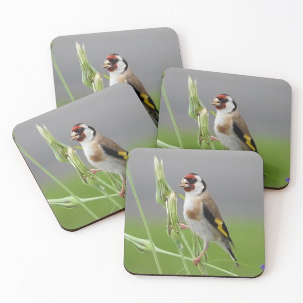 Item preview, Elegant goldfinch on a stem. designed and sold by TinequeW.