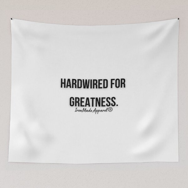 Item preview, Hardwired for Greatness Electrician T-Shirt – Bold Lineman Pride Graphic Tee for Skilled Tradesmen designed and sold by IronMade Apparel.