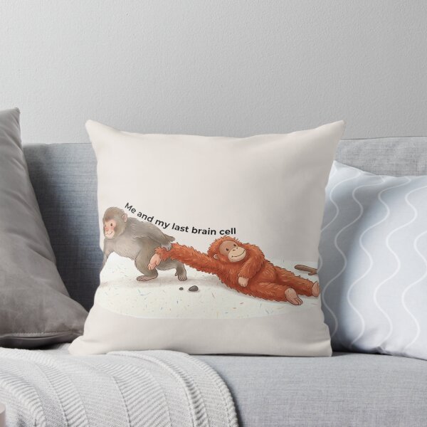 Item preview, Me and My Last Brain Cell Funny Viral Monkey Meme designed and sold by natalidesign.