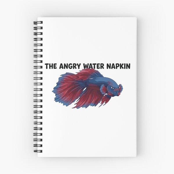 Item preview, The Angry Water Napkin Funny Betta Fish Meme designed and sold by Petzzz.