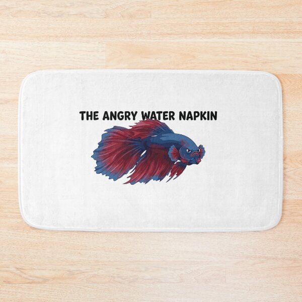 Item preview, The Angry Water Napkin Funny Betta Fish Meme designed and sold by Petzzz.