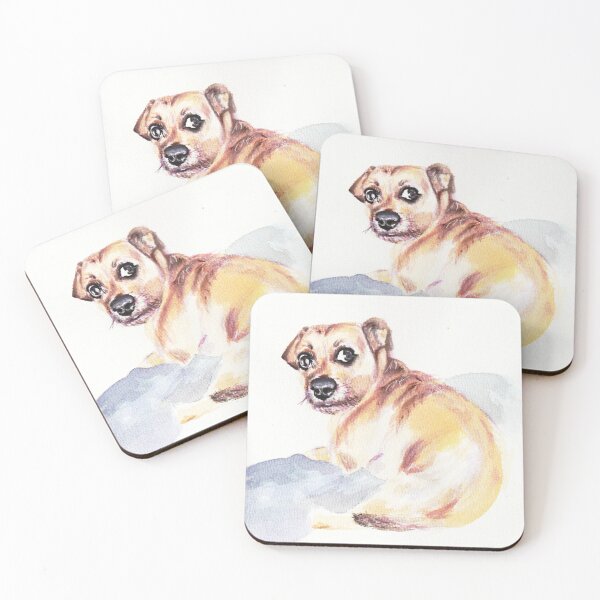 Item preview, Awkward Dog Watercolour  designed and sold by LisaByHand.