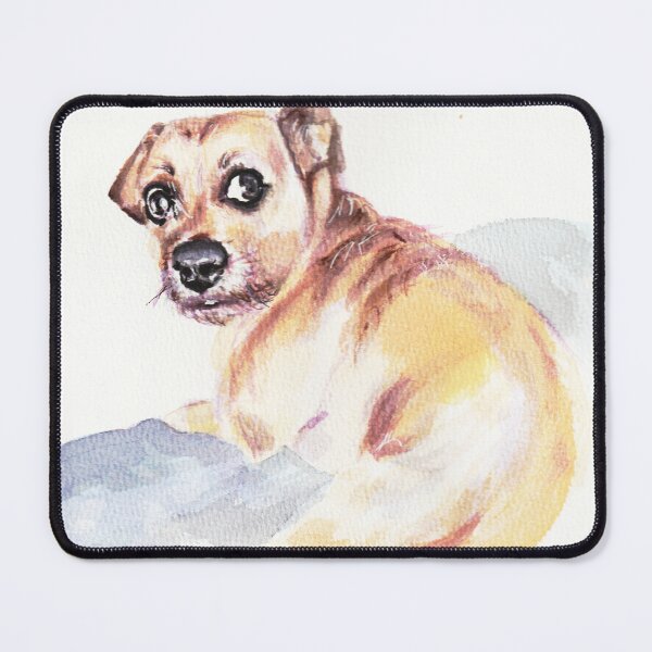 Item preview, Awkward Dog Watercolour designed and sold by LisaByHand.