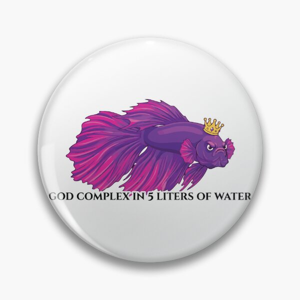 Item preview, God Complex In 5 Liters Of Water Betta Fish designed and sold by Petzzz.