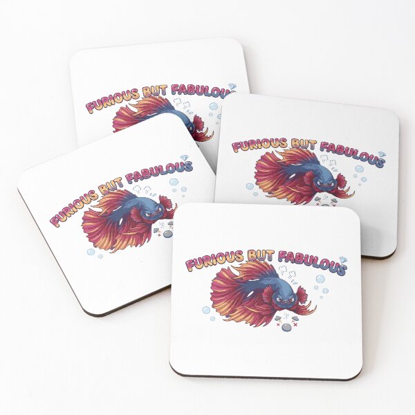 Item preview, Furious But Fabulous Flaring Betta Fish designed and sold by Petzzz.