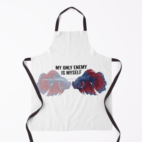 Item preview, My Only Enemy Is Myself Angry Betta Fish designed and sold by Petzzz.