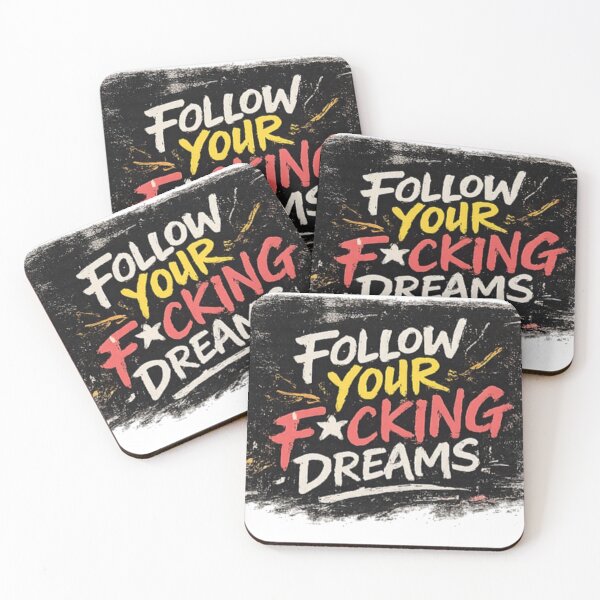 Item preview, Follow Your Dreams Bold Quote T-Shirt – Motivational Street designed and sold by KDesignCrafts.