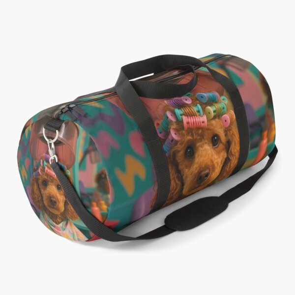 Item preview, Poodle in the hair salon, curly locks under the hair dryer designed and sold by Mauswohn.