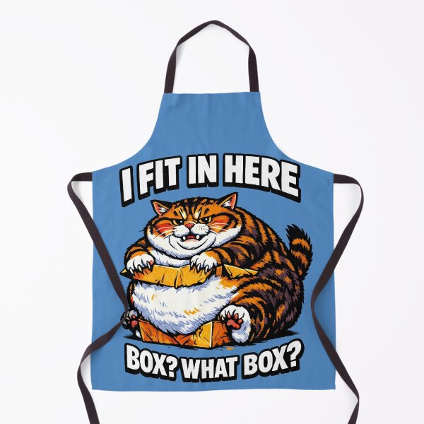 Item preview, Funny Fat Cat vs Tiny Box – Box? What Box? designed and sold by WAUZ.