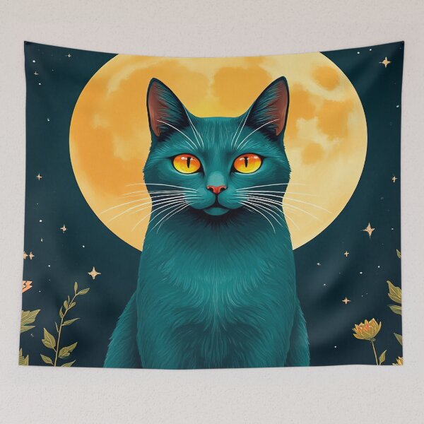 Item preview, Cat under the full moon designed and sold by paulrommer.