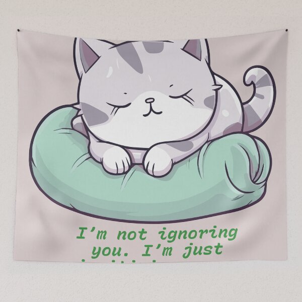 Item preview, Cat Nap Priority - Sarcastic Introvert Design designed and sold by Mini Pixel Perfect Co..