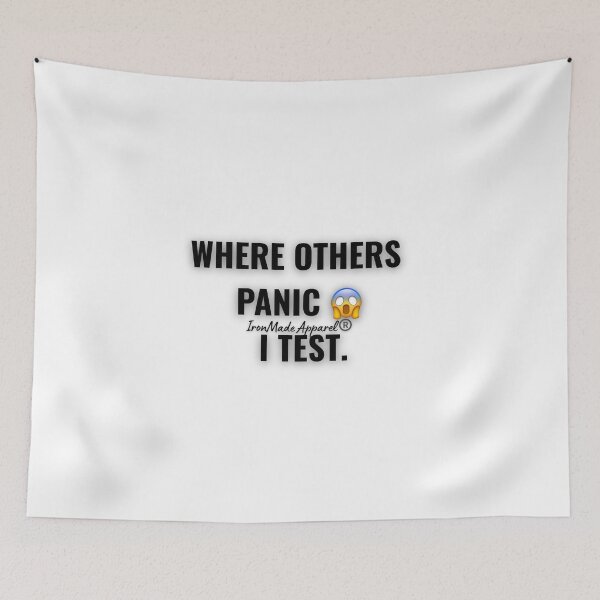 Item preview, Where Others Panic I Test Shirt – Electrician T-Shirt for Professional Electrical Workers designed and sold by IronMade Apparel.