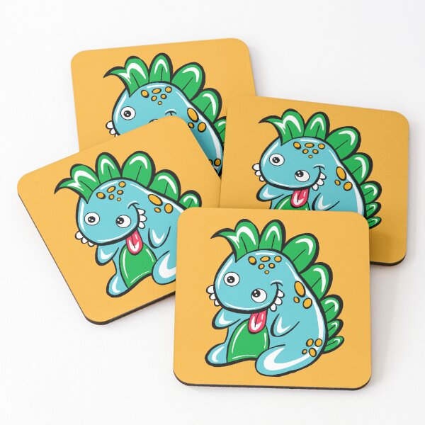 Item preview, Buster The Dinosaur With orange Background  designed and sold by missmann.