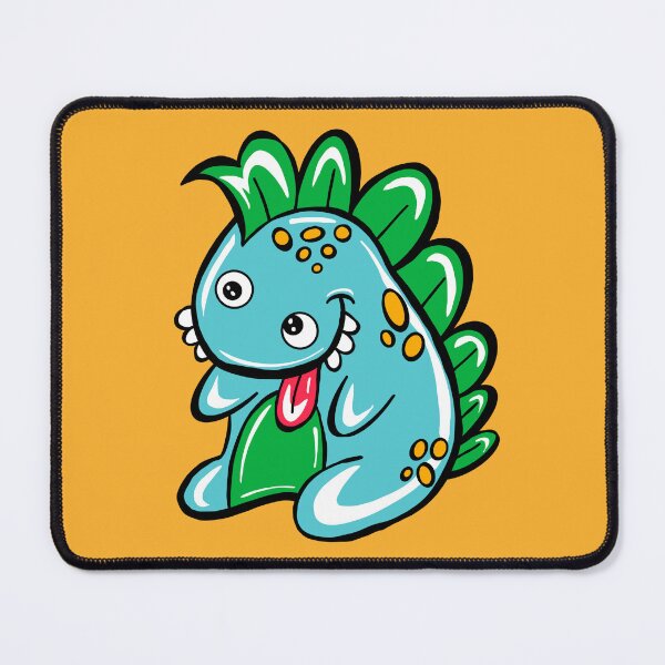 Item preview, Buster The Dinosaur With orange Background designed and sold by missmann.