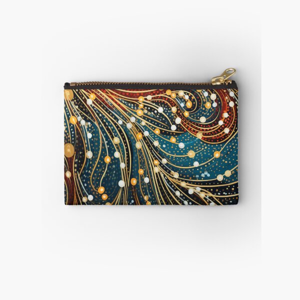 Item preview, Aboriginal Inspired Dot Art - Gold Swirls designed and sold by GrinGalore.