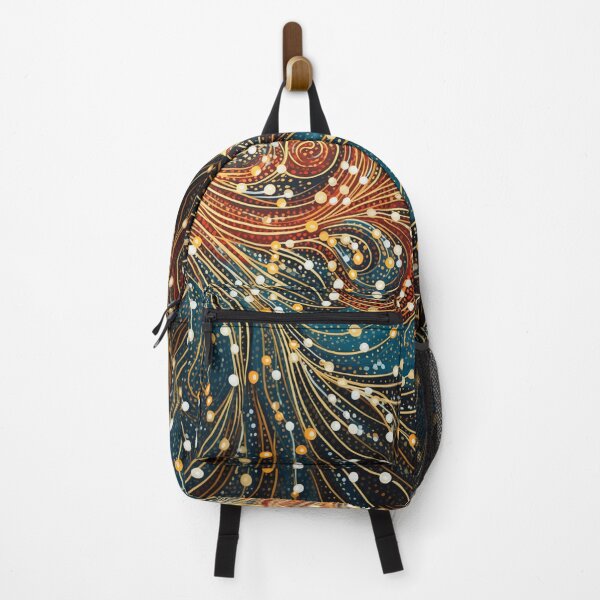 Item preview, Aboriginal Inspired Dot Art - Gold Swirls designed and sold by GrinGalore.
