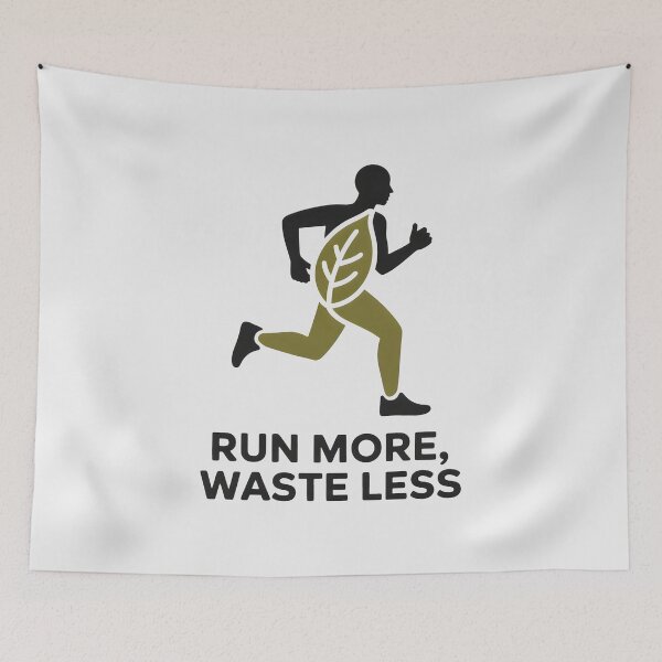 Item preview, Run More Waste Less Eco Friendly Running designed and sold by SplashTastic.