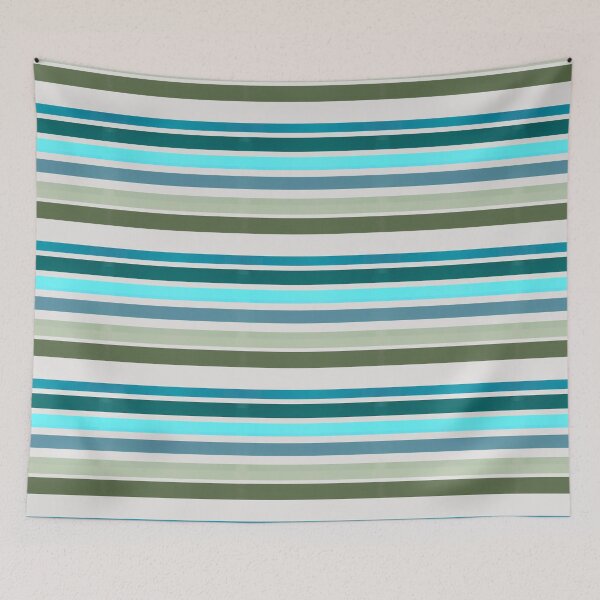 Item preview, Blue and Green Watercolor Stripes  designed and sold by JaygiesDesign.