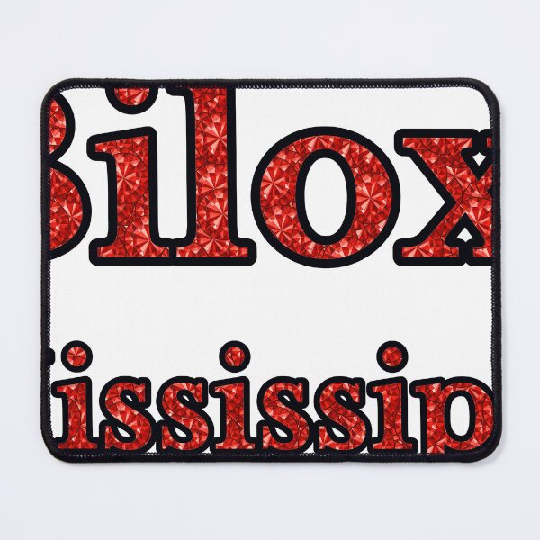 Item preview, Biloxi Mississippi City Name With Red Rhinestone designed and sold by TheIconSmith.
