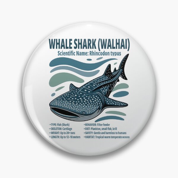 Item preview, Walhai | Whale Shark Walhai Scientific Ocean Illustration designed and sold by JessArty ⭐⭐⭐⭐⭐.