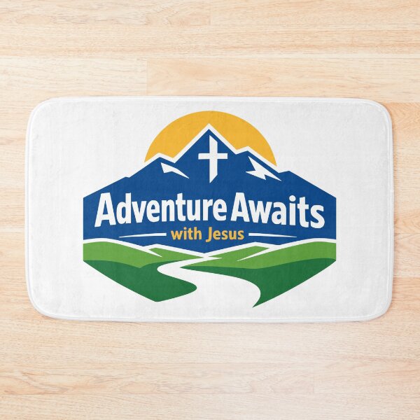Item preview, Adventure Awaits With Jesus Geometric Mountain Design designed and sold by FunFitLife Studio.