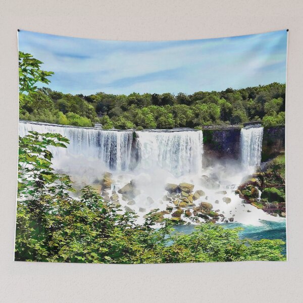 Item preview, Niagara Falls NY - American Falls and Bridal Veil Falls designed and sold by Susan Savad.