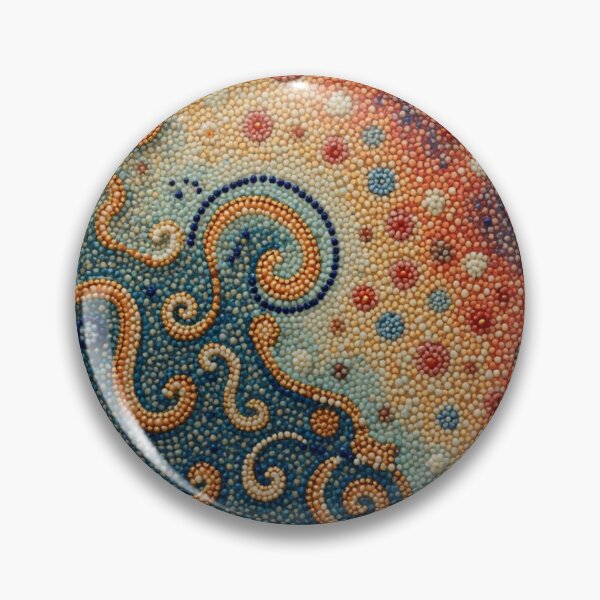Item preview, Aboriginal Inspired Dot Art - Ocean Trail designed and sold by GrinGalore.
