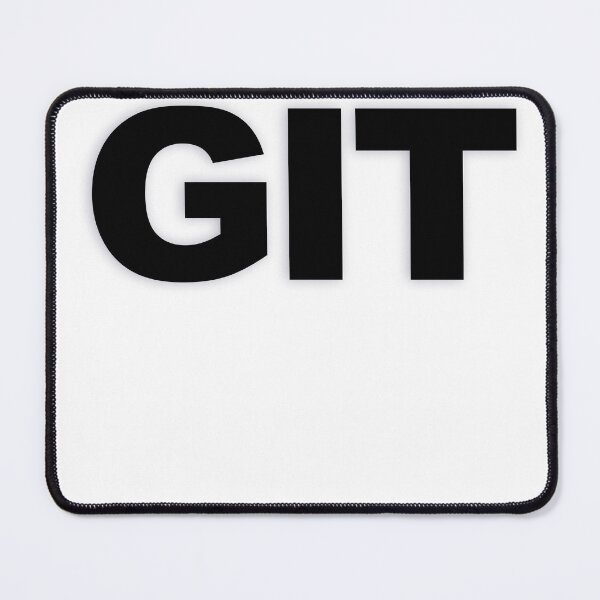 Item preview, GIT — Black Minimal Bold Type Statement designed and sold by WORDPAUSE.