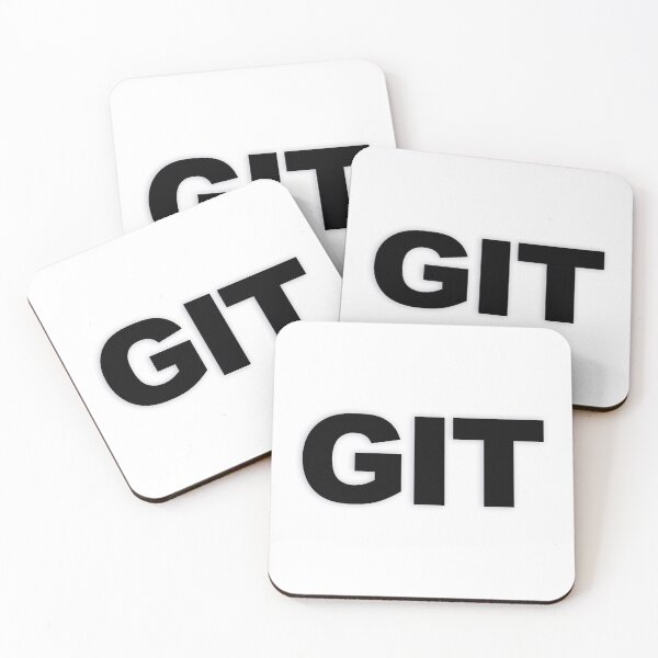 Item preview, GIT — Black Minimal Bold Type Statement designed and sold by WORDPAUSE.