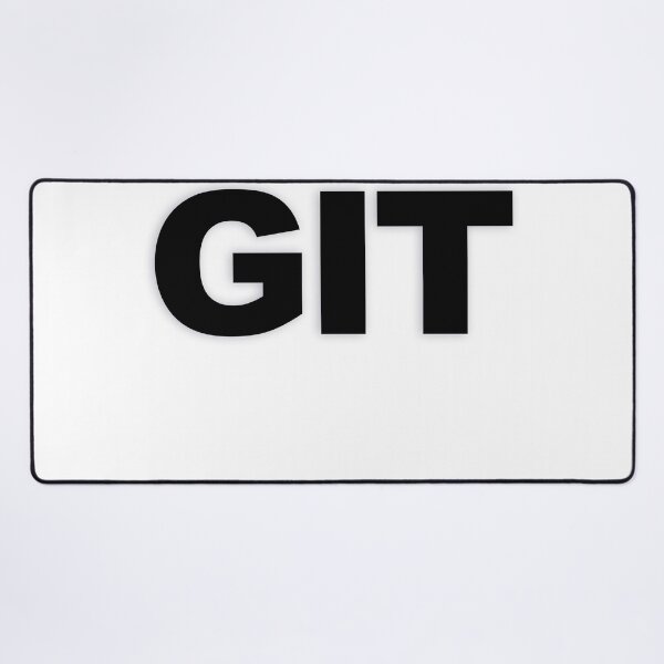 Item preview, GIT — Black Minimal Bold Type Statement designed and sold by WORDPAUSE.