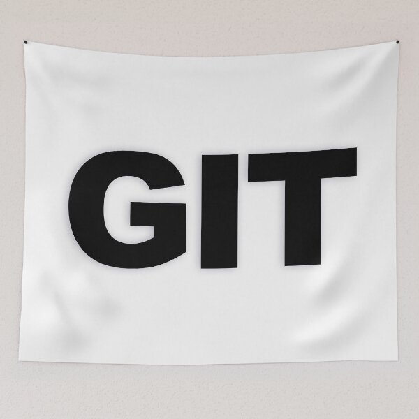 Item preview, GIT — Black Minimal Bold Type Statement designed and sold by WORDPAUSE.