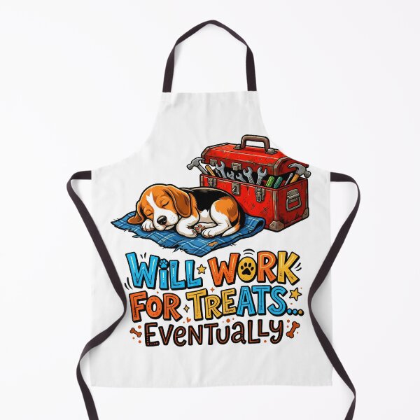 Item preview, Will Work For Treats Eventually Beagle Humor T-Shirt designed and sold by Tong4130.