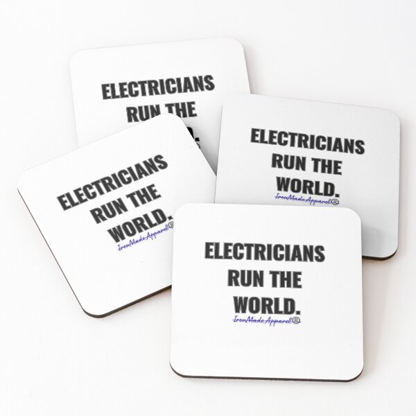 Item preview, Electricians Run The World T-Shirt – Bold Lineman Pride Graphic Tee for Skilled Trades Pros designed and sold by IronMade Apparel.