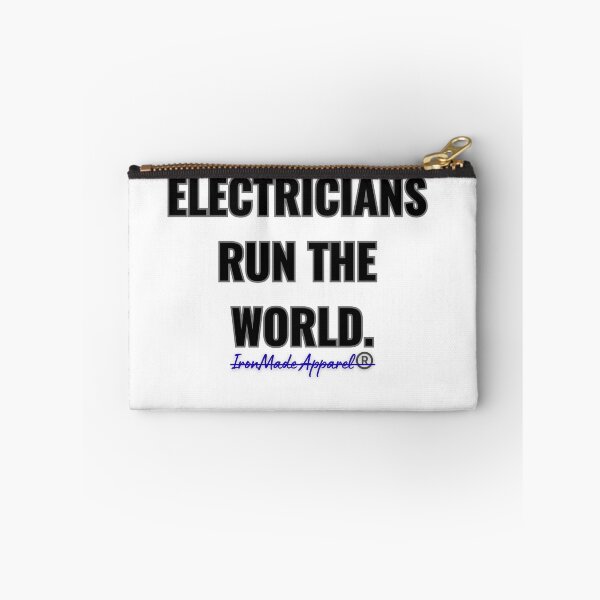 Item preview, Electricians Run The World T-Shirt – Bold Lineman Pride Graphic Tee for Skilled Trades Pros designed and sold by IronMade Apparel.